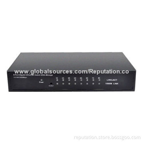 BL-SG108M Metal 8 Ports Gigabit Desktop Web Smart Switch, Supports Virtual Cable Test